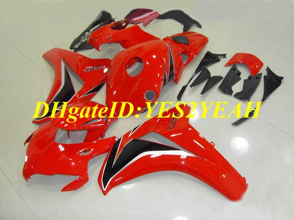 Kit de Carenagem da motocicleta para Honda CBR1000RR 08 09 10 11 CBR 1000RR 2008 2009 2011 CBR1000 Novo Hot vermelho preto Carimbos conjunto + Presentes HM48