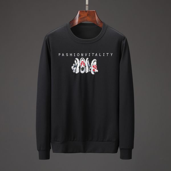 

мужчины дизайнерского tracksuit jogger мужской марка брюки теплые зимы осень две пьеса мода o-образный вырез с длинным рукавом pant письма р, Gray