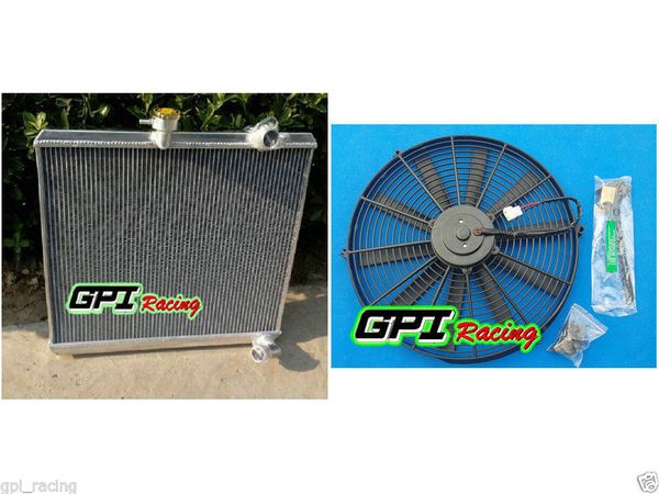 

aluminum radiator + fan for s2 e-type 4.2l 1968 1969 1970 68-70 69 manual