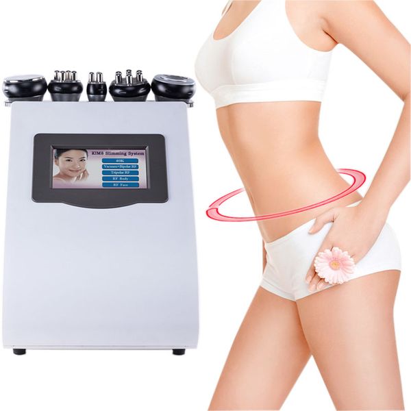 

40k cavitation vacuum multipolar bipolor rf lase slimming machine 5 in 1