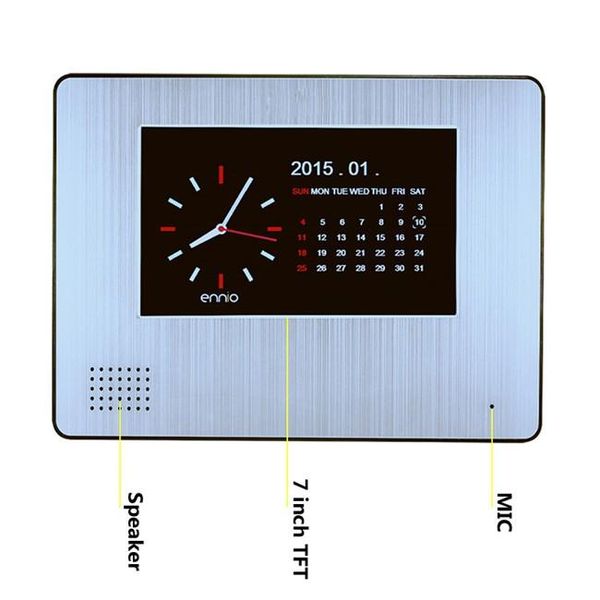 SY701A11 7inch sem fio 900TVL LCD vídeo porteiro Rainproof Night Vision Remote Record Controle Intercom
