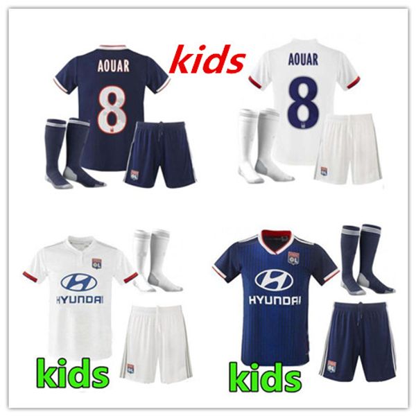 

19 20 kids kit maillot de foot Olympique Lyonnais soccer jerseys 2019 2020 lyoy FEKIR MEMPHIS TRAORD child football shirts
