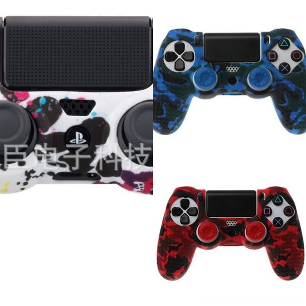 

briz4 9 in 1 studded anti-slip silicone cover skin case for sony playstation pro 4 slim ds4 dualshock ps4 controller & stick grip