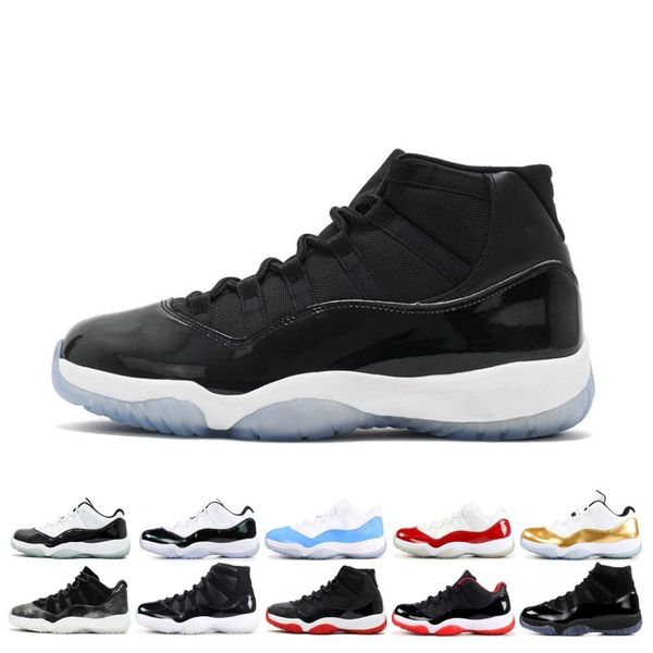

New 11 Platinum Tint Concord 45 Cap and Gown Gym Red Black Stingray Midnight Navy Bred Barons Bred 11s Mens Womens Basketball Shoes Sneakers