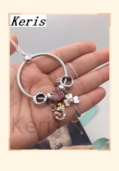

100% silver rose gold leaf ring necklace pendant gift preferred package