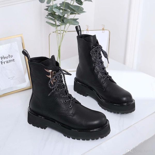 

martin boots female students 2019 autumn winter new wild low heel boots black british wind explosion models women's boots classic