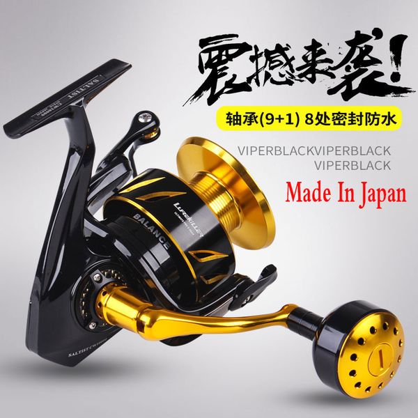 

japan made lurekiller saltist cw3000- cw10000 spinning jigging reel spinning reel 10bb alloy 35kgs drag power