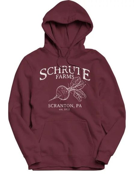 

women hoodie leisure comfortable autumn winter womens letter print long sleeved hooded clothing schrute farms sweatshirts