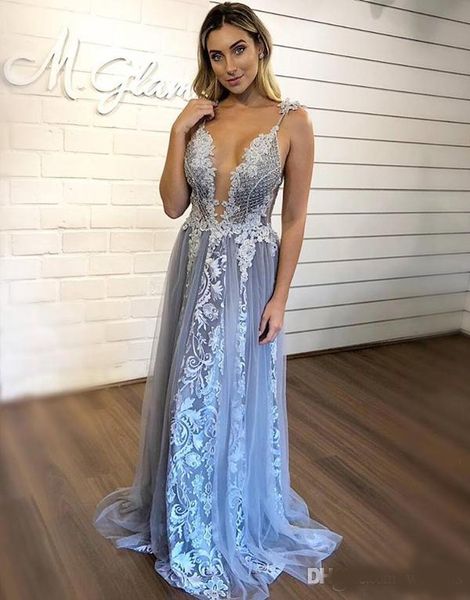 

designer a-line long prom dresses spaghetti strap lace draped evening party gown floor length backless robes de soirée, Black