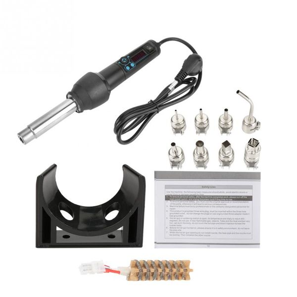 

110v/220v 650w digital adjustable air gun electric heat gun standard set with heating core 8 nozzles fashion