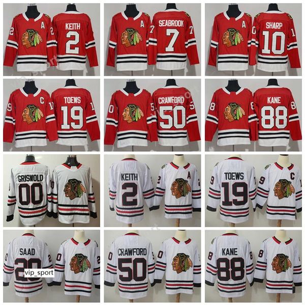 

blackhawks jerseys chicago hockey 19 jonathan toews 2 duncan keith marian hossa 7 brent seabrook 14 richard panik 88 patrick kane, Black;red