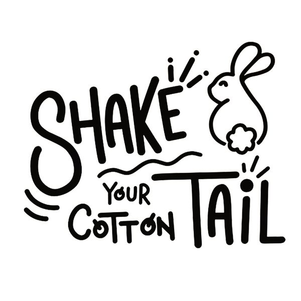 

15*11.8cm rabbit vinyl sticker new style cute and interesting fashion animal sticker decals