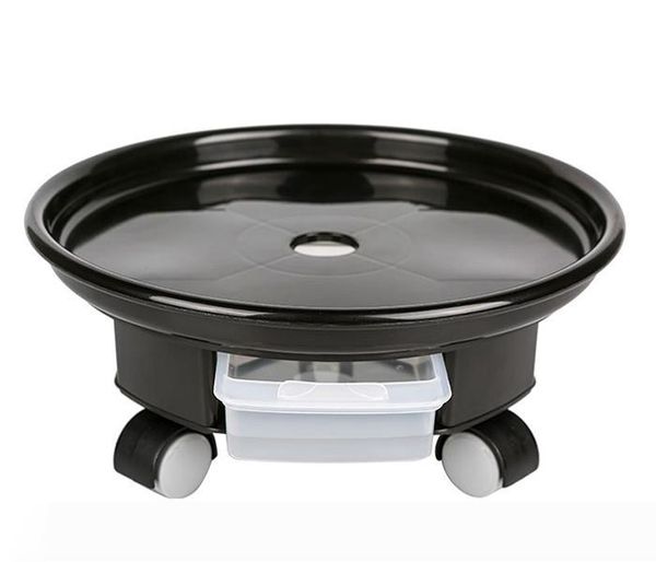 

plant dolly with caster wheels and water receiver rolling plant tray pallet moving flower pot saucer stand in your home and garden