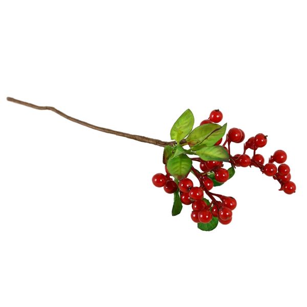 

6pcs свадебные украшения искусственные ягоды моделирование цветы фрукты домашнее украшение искусственные растения (красный