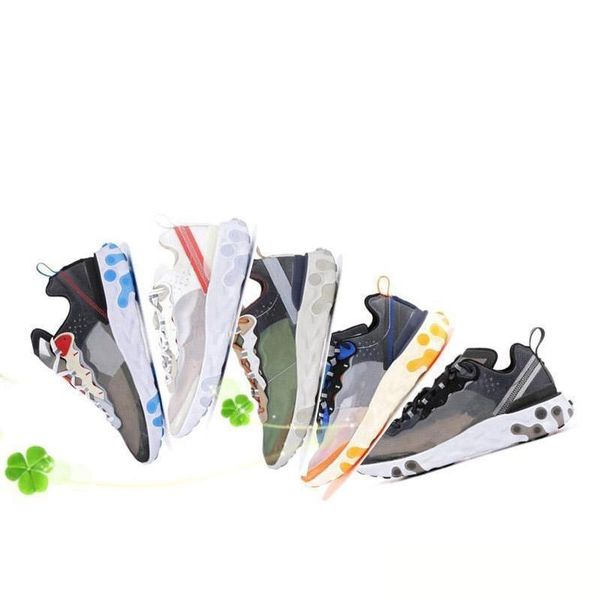 

г новый оранжевый всего эпическая реагировать element 87 кроссовки для женщин мужчин темно-серый синий холод мода люкс mens женщин дизайнерс