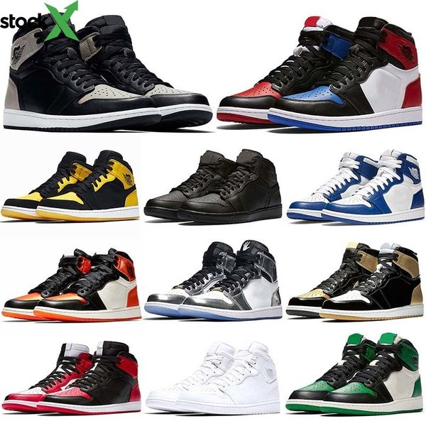 

luxury mens sneakers basketball shoes og 1 black white court purple pine green 3 shattered backboard gold womens sports designer shoes