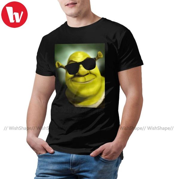 

шрек футболка shrek ogre achiever t-shirt mens cute tee shirt 100 процентов хлопка печати плюс размер tshirt, White;black