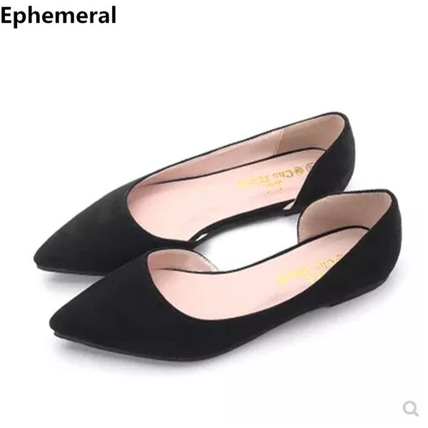 

ladies branco mocassim feminino sapatos plus size 48 flats pointed toe tpr soft sole cover heel loafers summer breathable flock, Black