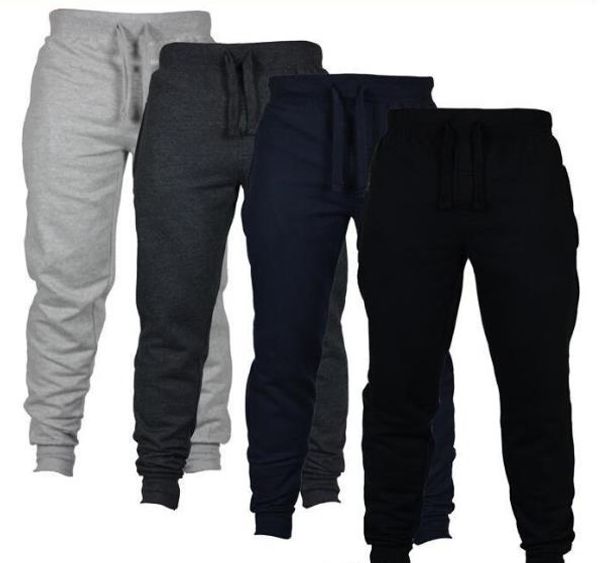 

men designer sweatpants joggers casual solid color brushed sports long pants designer mens sweatpants, Black