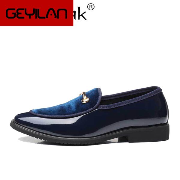 

suede leather loafers men retro exquisite slip on wedding male dress shoe comfortable shoes men's flat big size 38-48, Black