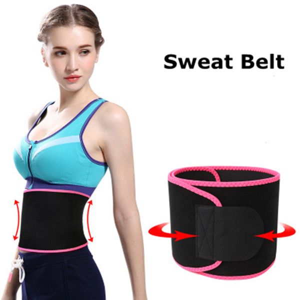 

waist trimmer belt adjustable waist support weight loss sport gym fitness sweat band wrap safe accessories tummy slim belts, Black;gray