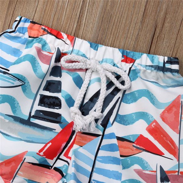

2020 new summer beach shorts for kids baby boys bathing beachwear pants elastic waist printed fashion clothes boys 6m-4y, Black