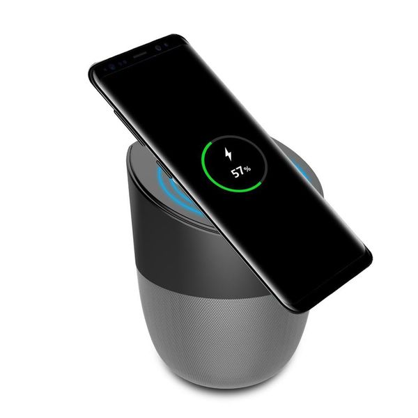 

black technology tws bluetooth audio portable supports wireless charging while high-quality home theater surround sound speakers