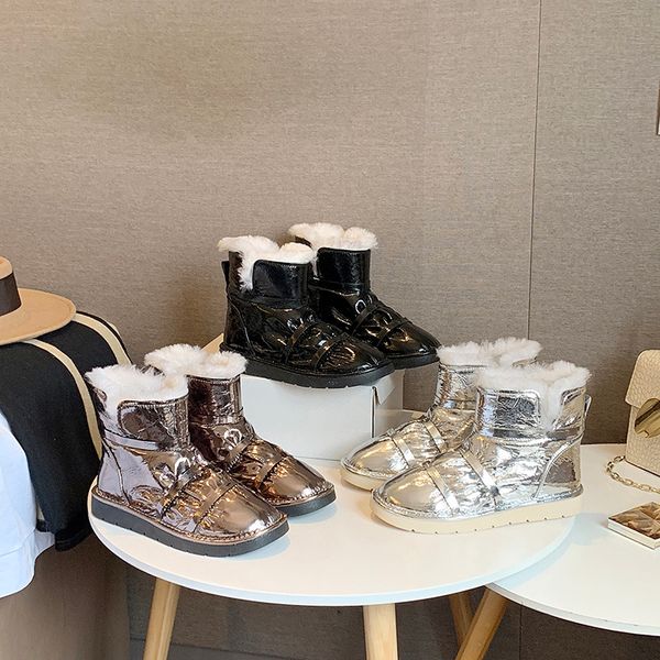 

woman flat boots brand women's shoes leather booties winter footwear round toe australia lace up platform boots-women low, Black