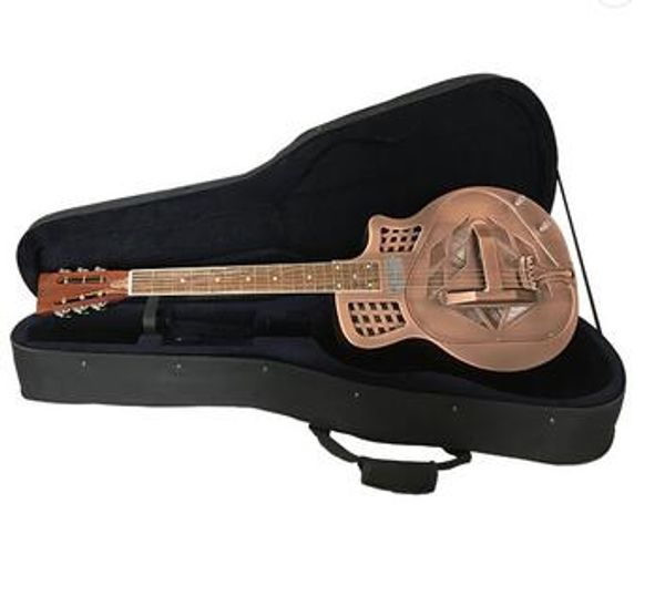 

aiersi brand triolian cutway tricone metal body electric resonphonic resonator guitar