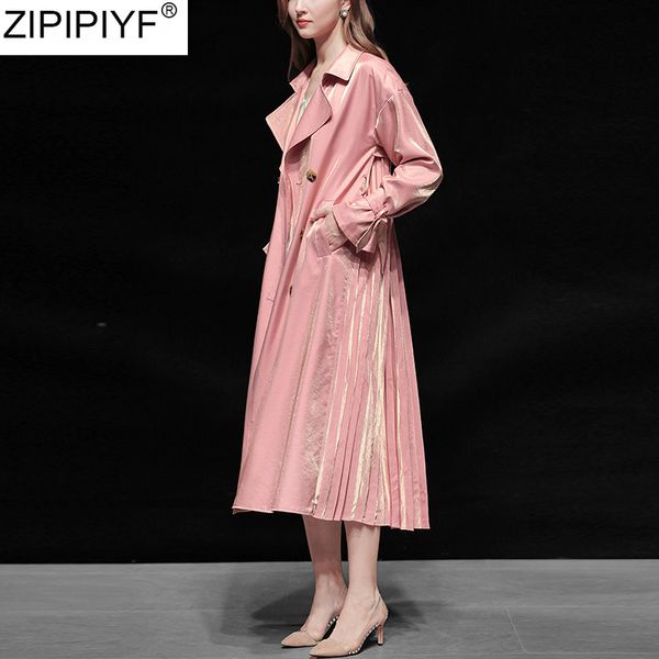 

women's trench coats england style double-breasted coat slim outwear long sleeve patchwork windbreaker female 2021 spring arrivals, Tan;black