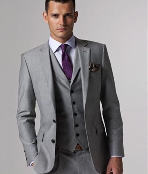 

new arrival custom made light gray tailcoat men suit set slim wedding suits mens gray groom tuxedos( jacket+pants+vest+tie, White;black