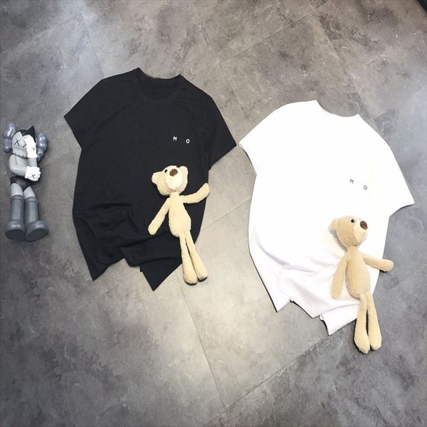 

женщины обратно съемный кукла медведь футболка дышащие и футболка кукла снижение комфортно возраста все соответствуют коротким рукавам жен, White