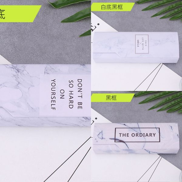 

marble pattern handmade case case marble glasses box high-end simple glasses box