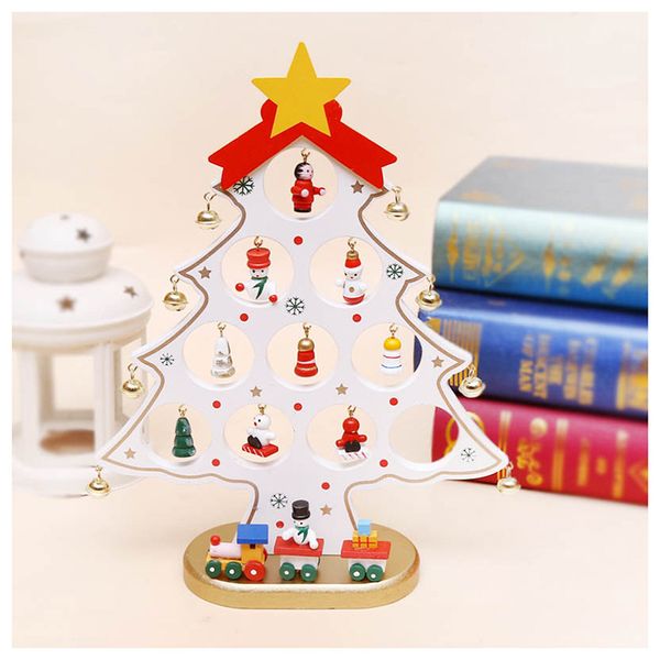 

new diy wooden christmas tree desk noel ornaments new year merry christmas gifts toy party decorations for home navidad 2020