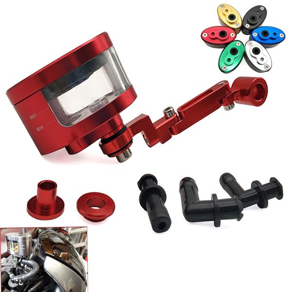 

for kx450f kx100 kx 85 125 250 250f 450f motorcycle accessories brake fluid oil reservoir cup tank +support bracket