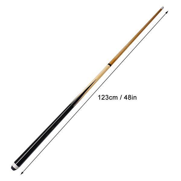 

48in junior kid billiard shaft 2-piece wooden pool cue stick entertainment snooker billiard tool