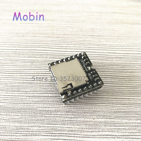 

20pcs/lot dfplayer mini mp3 player module mp3 voice decode board supporting tf card u-disk io/serial port/ad mp3-tf-16p