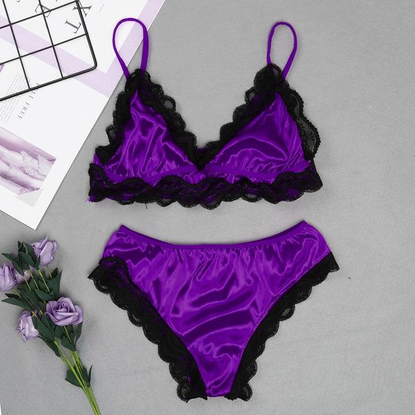 

pijama mujer 2019 fashion pajamas women babydoll set lace satin lingerie set underwear sleepwear pijamas women nighty suit, Blue;gray