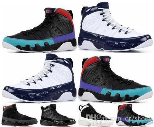 

9 dream it do it mensbasketball shoes black university red dark concord canyon gold turbo green white 9s unc bred trainers sneakers
