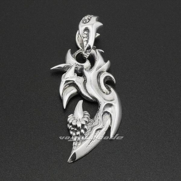

925 sterling silver dragon claw mens biker rocker punk pendant 8a018 just pendant
