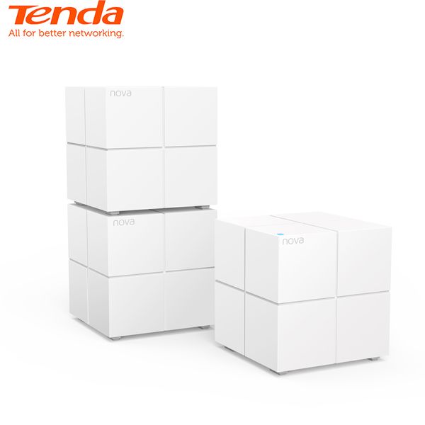 

tenda nova mw6 whole home mesh wifi gigabit system with ac1200 2.4g/5.0ghz wifi wireless router and , app remote manage