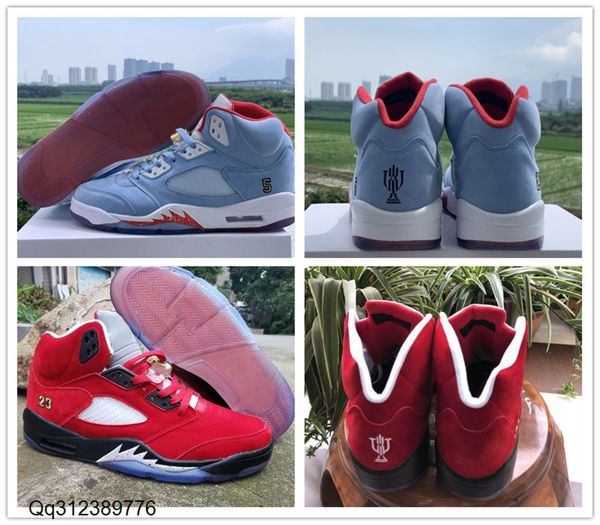 

новое прибытие trophy room х 5 jsp мужчины баскетбол обуви популярных 5s ice blue university red mens designer спортивные спортивные кроссов