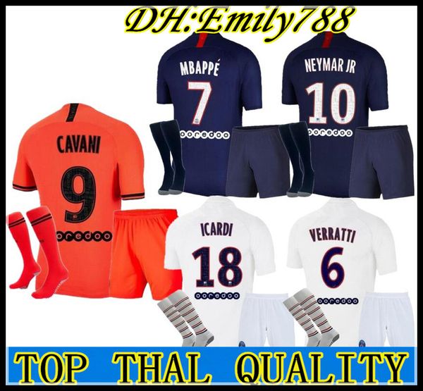 

Kit ock maillot de foot 19 20 p g occer jer ey 2019 2020 mbappe marquinho ander herrera cami eta football nava icard hirt