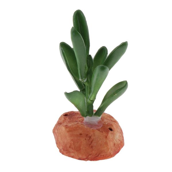 

resin terrarium tank lifelike plant decorative ornament for reptiles amphibians