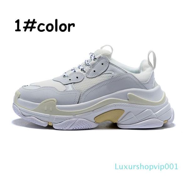 

new triple s designer shoes sneakers for men platform black white gray red pink women mens trainers fashion casual dad shoes 02