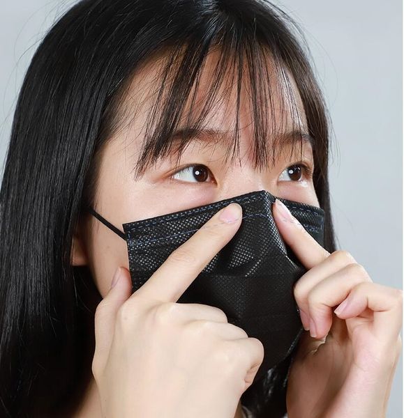 

dhl shipbox face mask dust 3 party mask black ply ear loop mouth face mask for & protection w elastic black jcyf