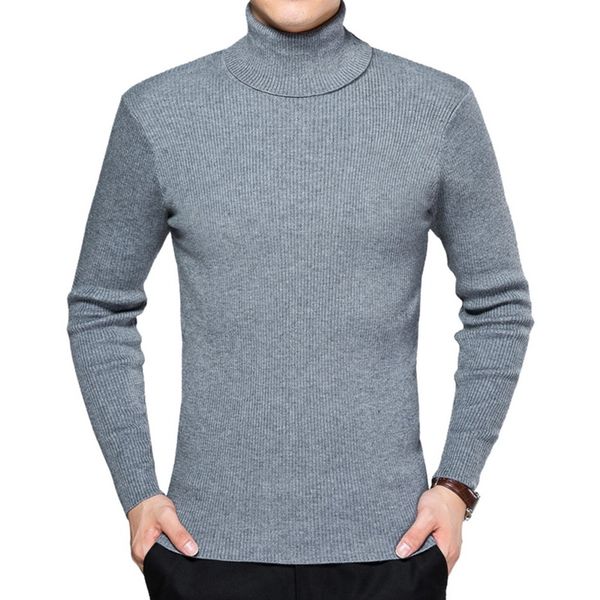 

winter warm turtleneck men sweater plus size 4xl casual solid slim fit knitted sweaters mens 2019 slim fit male pullovers, White;black