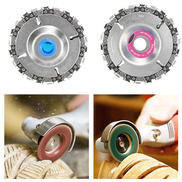 

4 inch 22 teeth chain disc wood carving cutting tool for 100/115mm angle grinder
