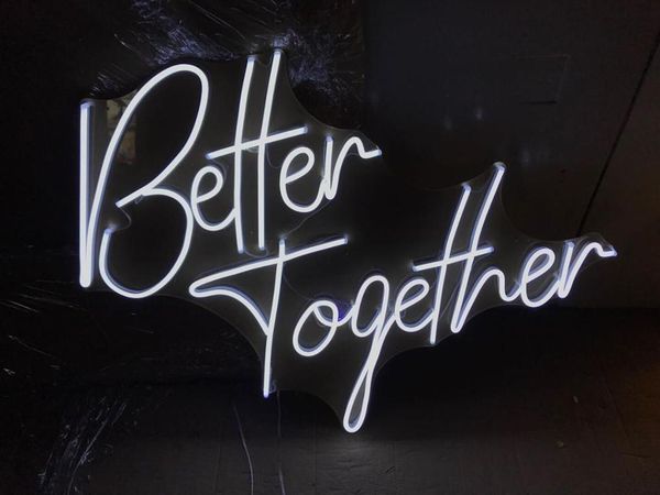 

3ft better together led neon lighting sign wedding party bar background