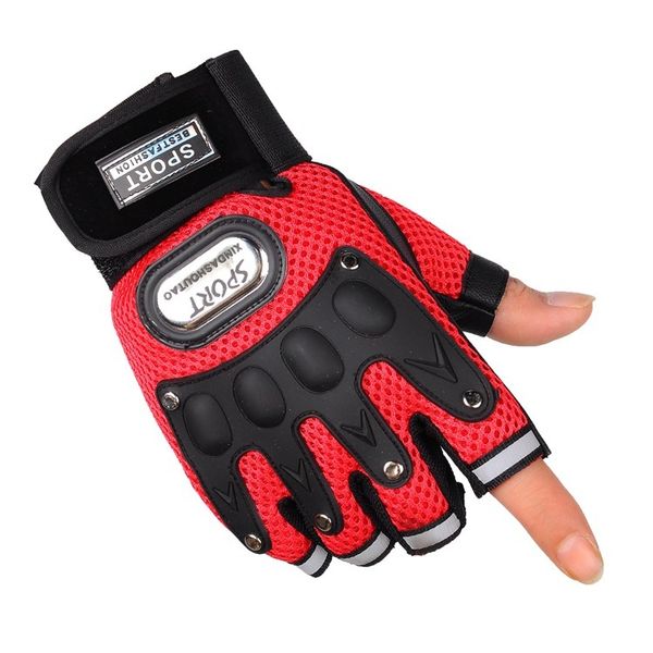 

motorcycle moto bicycle gloves semi net cloth glove locomotive mountaineering outdoor sport hip hop glove, Black